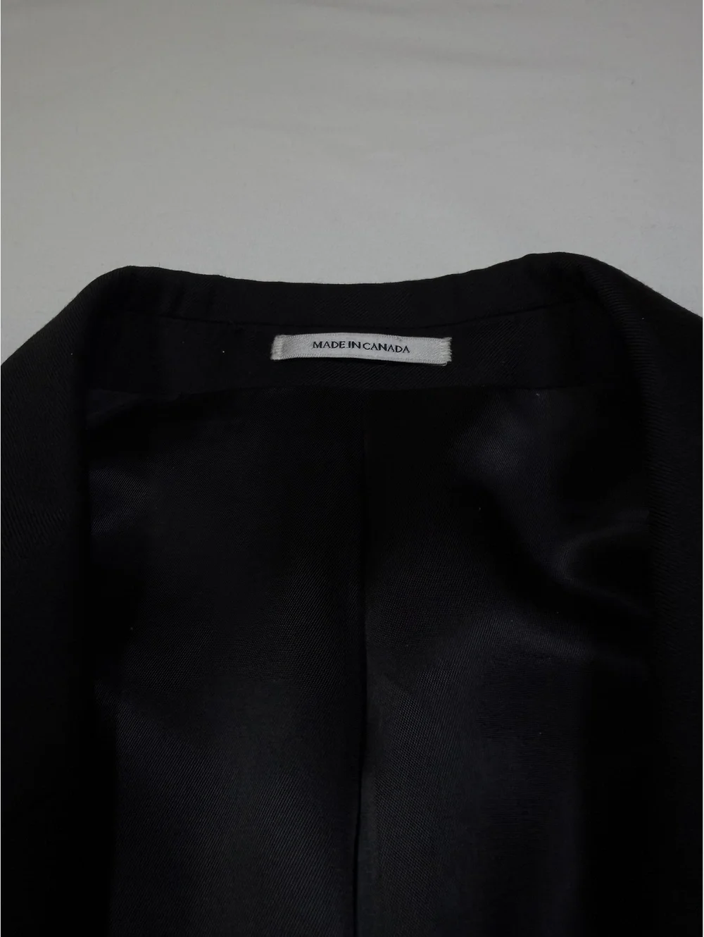 Peter Millar Men’s Black Wool Sport Coat Blazer 50T Tall 2 Button Made in Canada